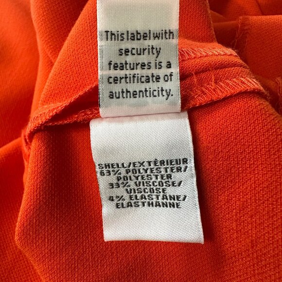 DIANE VON FURSTENBERG Orange Sleeveless A-Line Empire Waist Dress S - Picture 8 of 9